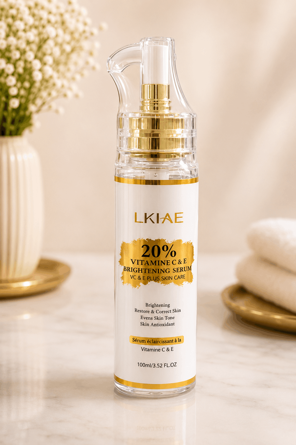 Ensemble de soins à la Vitamine C LKIAE – Routine complète éclat et hydratation