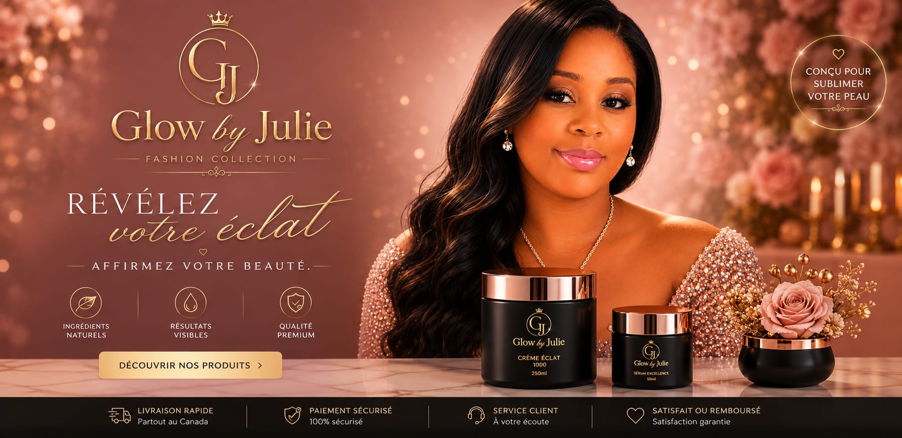 GlowByJulie crème hydratante pour le visage