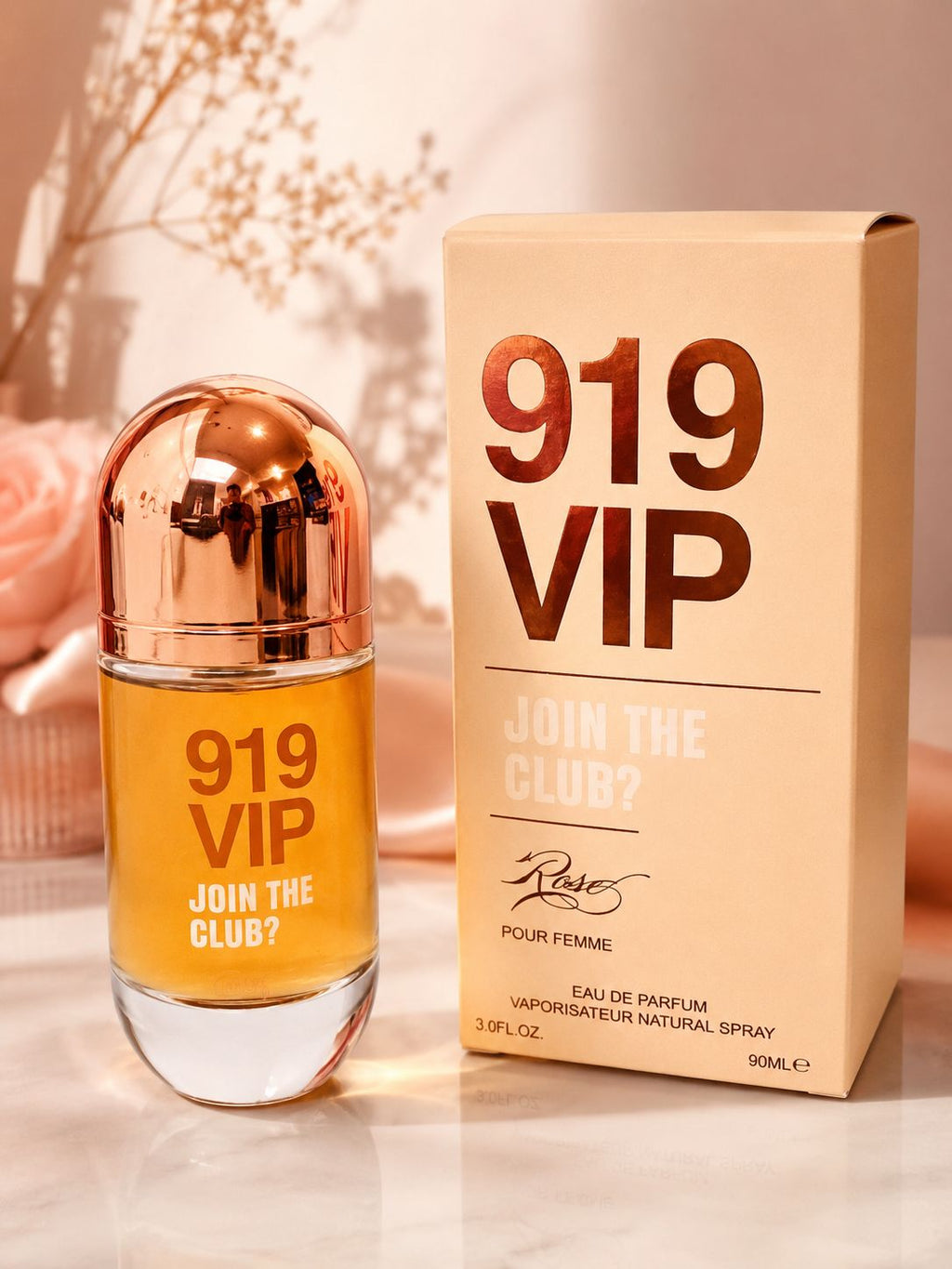 919 VIP Rose – Eau de Parfum Pour Femme 90