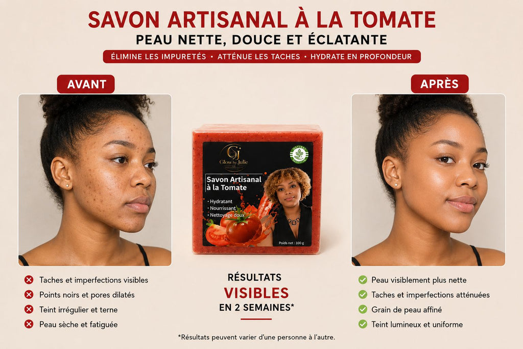 Savon Artisanal à la Tomate – Visage | Glow by Julie