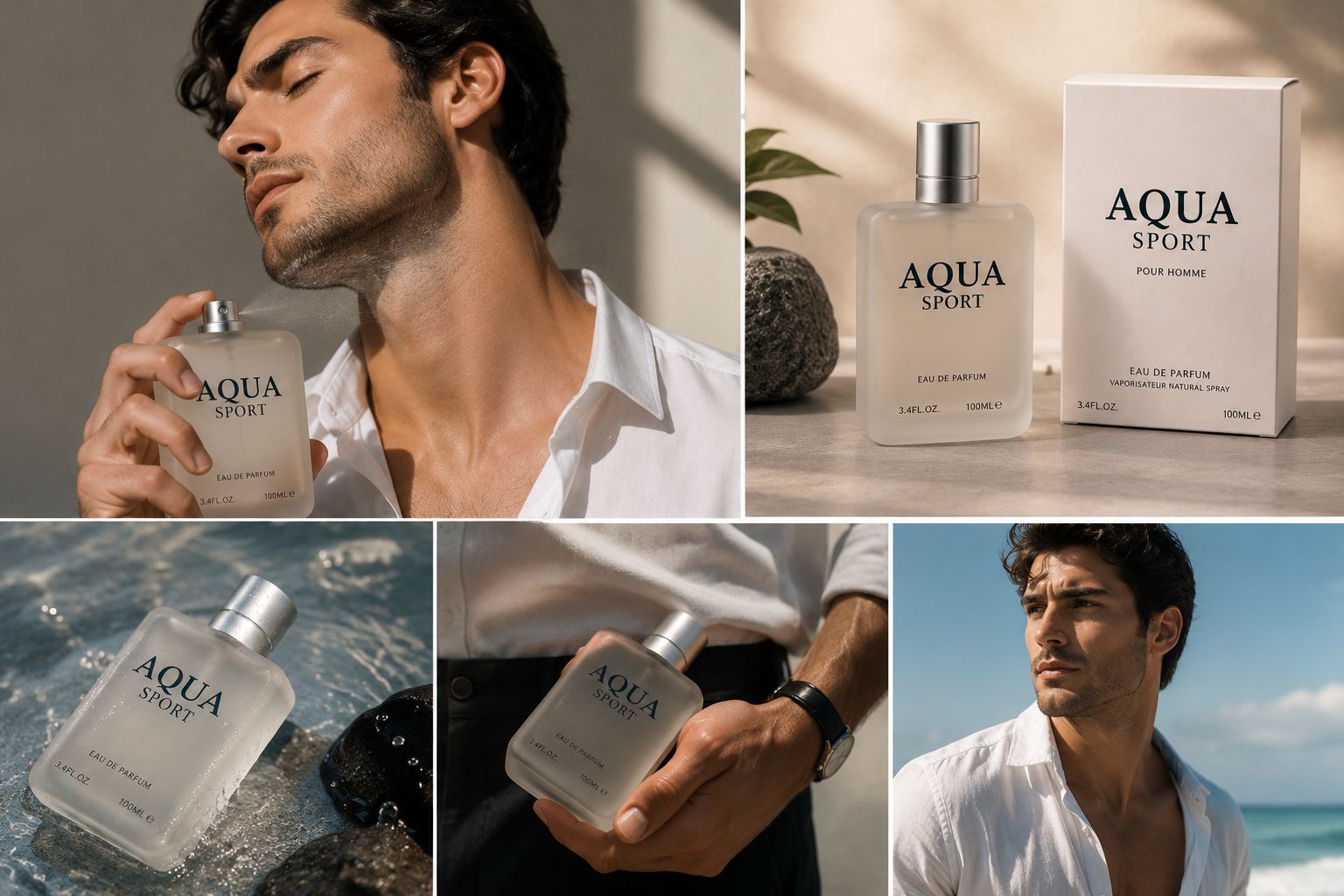 Aqua Sport Pour Homme – Eau de Parfum 100m